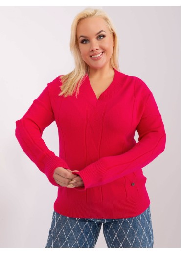 Fuchsiově růžový svetr